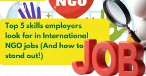NGO work jobs available